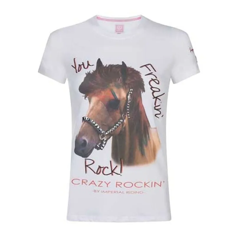 Imperial Riding Rock Horse Children's T-Shirt - White